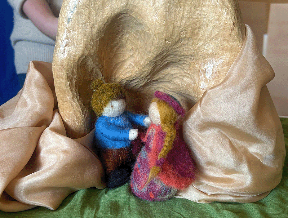 Puppenspiel im 1. Jahrsiebt