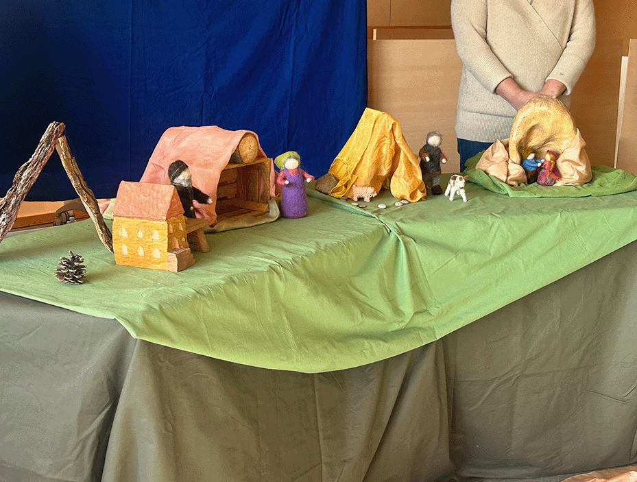 Puppenspiel im 1. Jahrsiebt