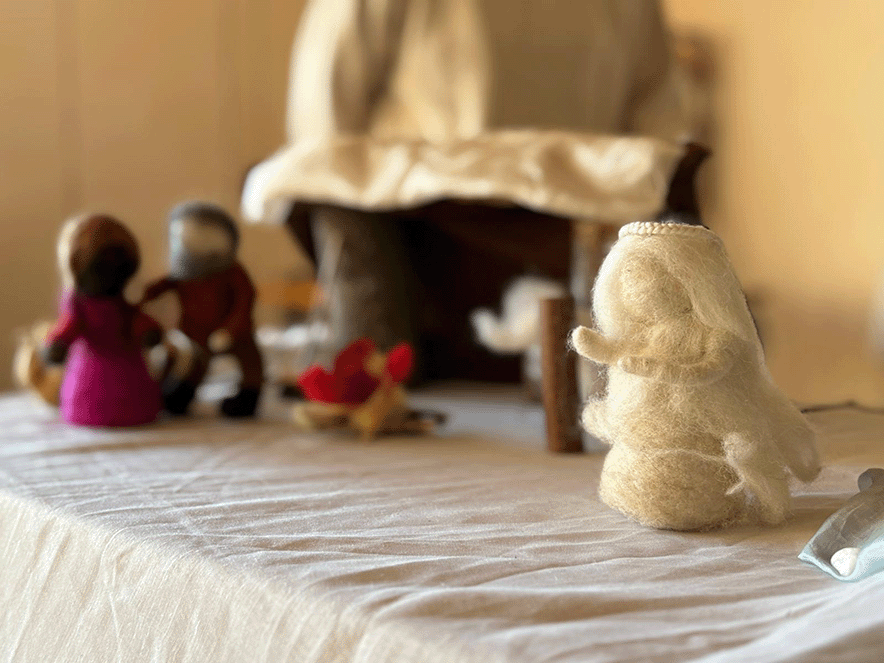 Puppenspiel im 1. Jahrsiebt – Schneemädchen